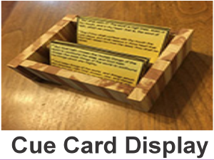 cue cards displays