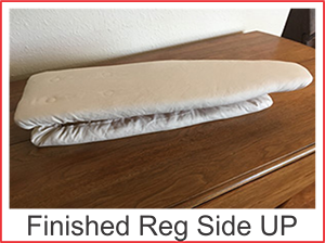 finished reg side up