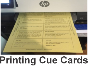 printing cue cards